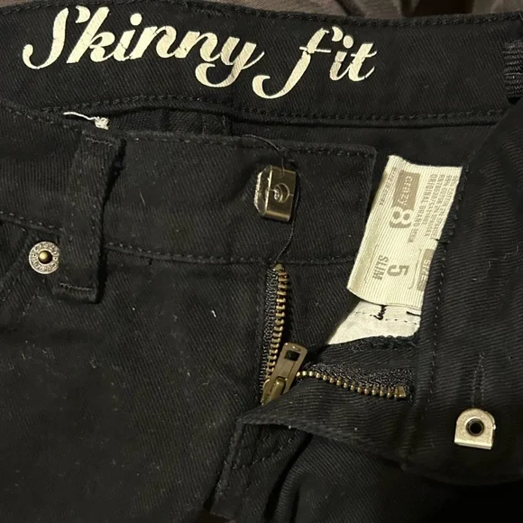 Crazy 8 black jeans Size 5 slim - Picture 3 of 6